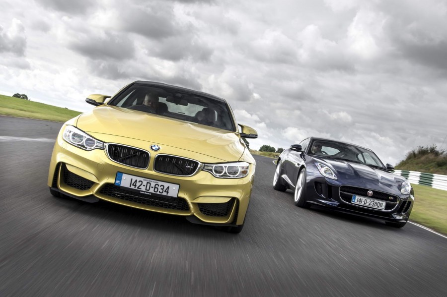 BMW M4 Coupe vs. Jaguar F-Type Coupe comparison | CompleteCar.ie