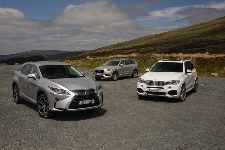 BMW X5, Lexus RX, Volvo XC90 hybrid SUV comparison | CompleteCar.ie