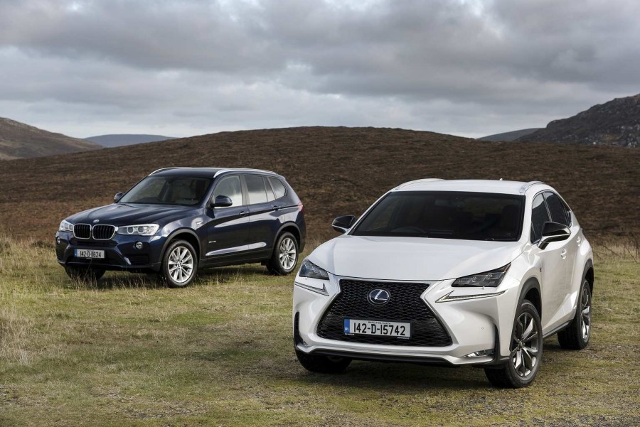 SUV twin test BMW X3 vs. Lexus NX 300h a feature by