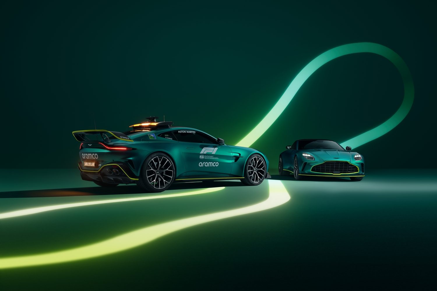 New Aston Martin Vantage gets ready for F1
