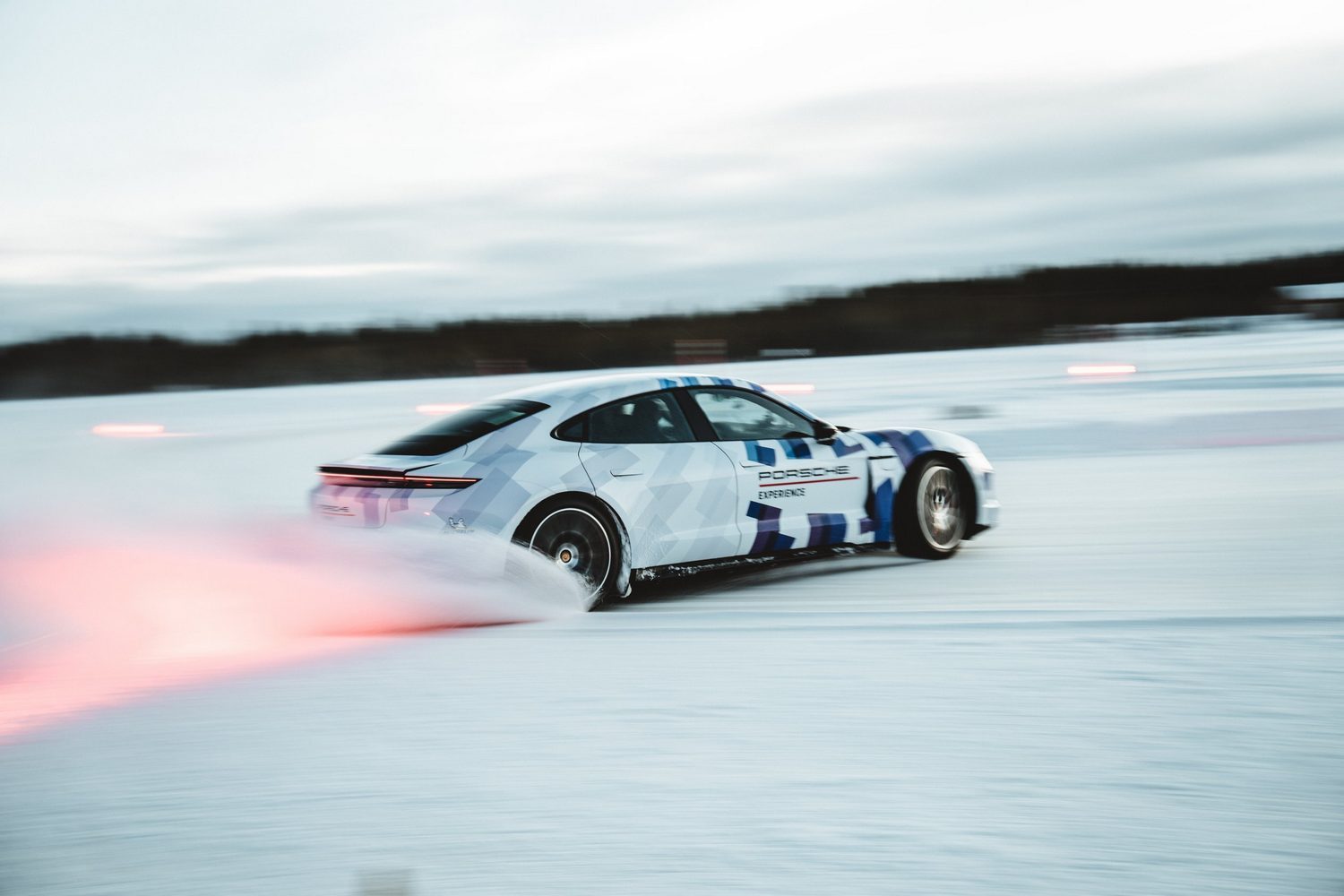 Porsche Taycan sets EV ice drift record