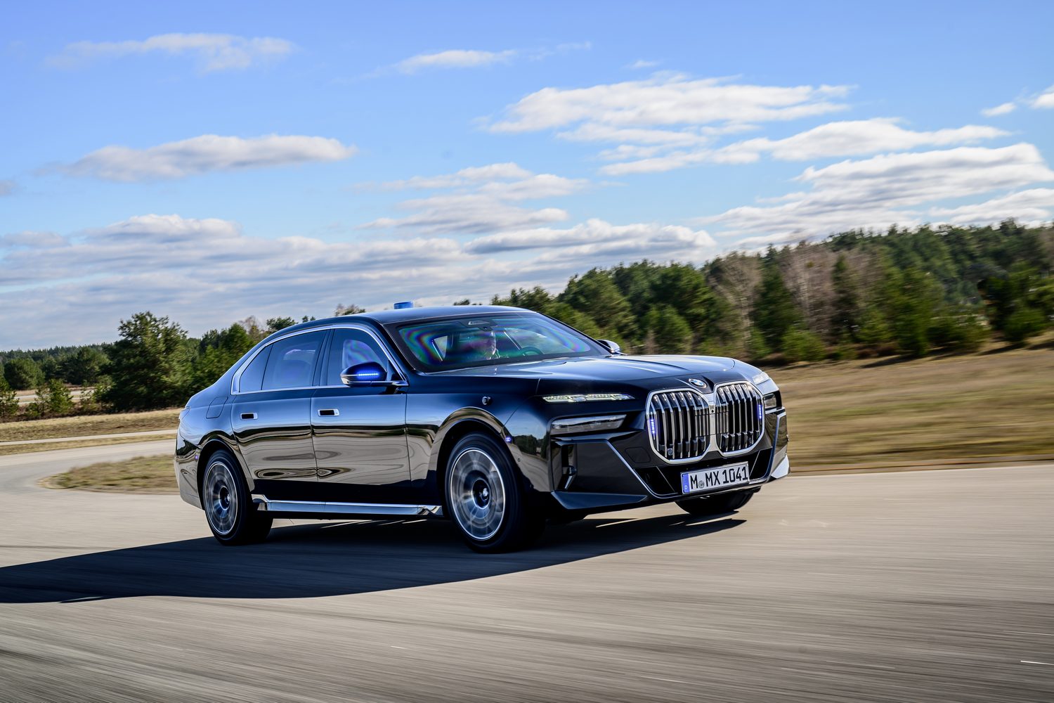 Learning how to drive a BMW armoured car Learning how to drive a BMW armoured car