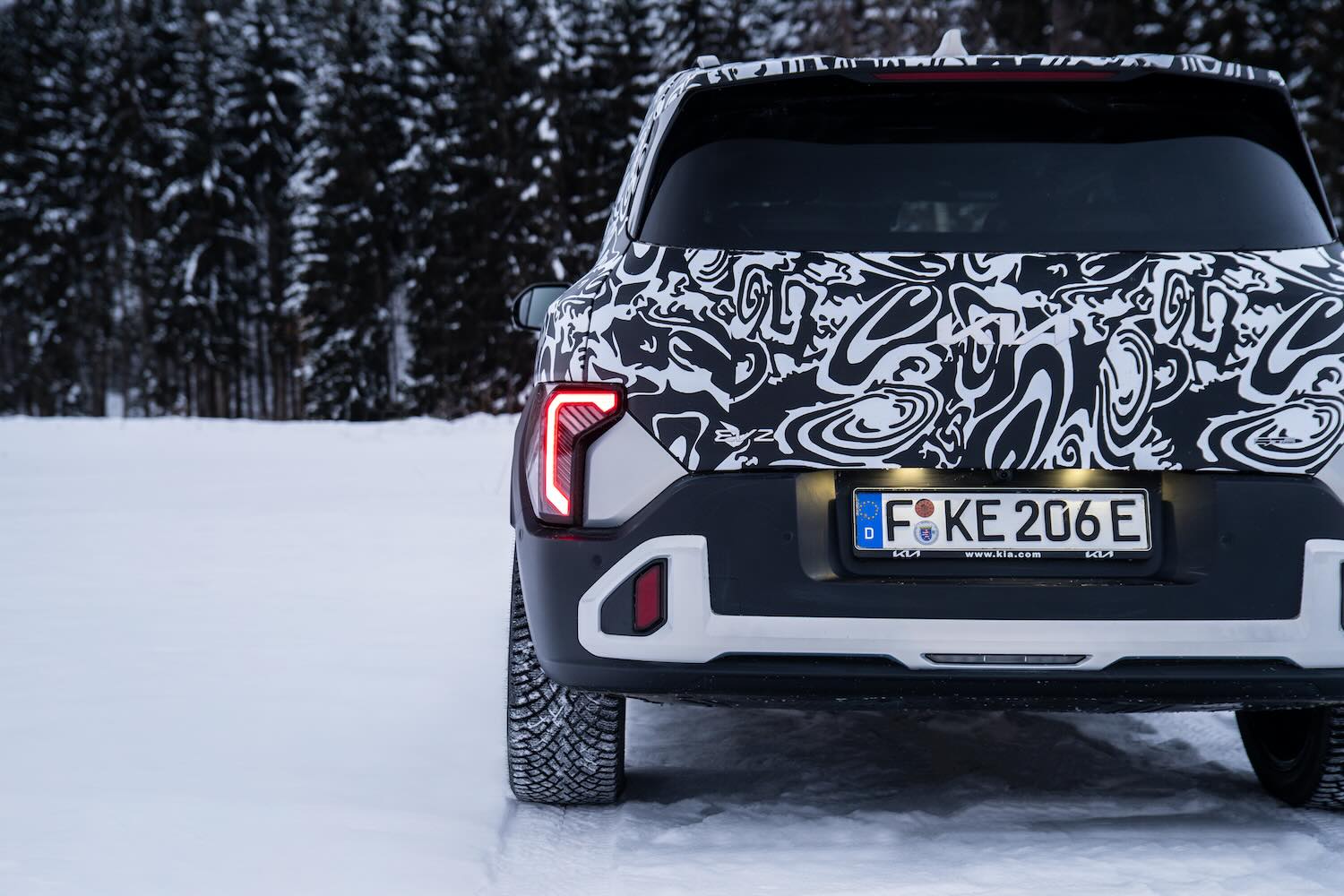 Kia EV2 covers 310km in winter trial