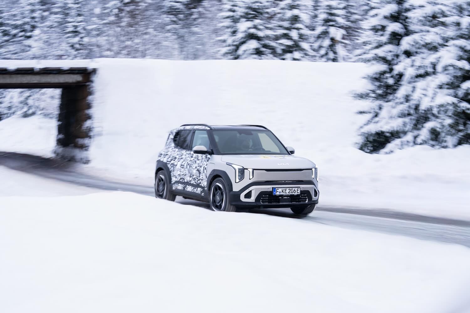 Kia EV2 covers 310km in winter trial