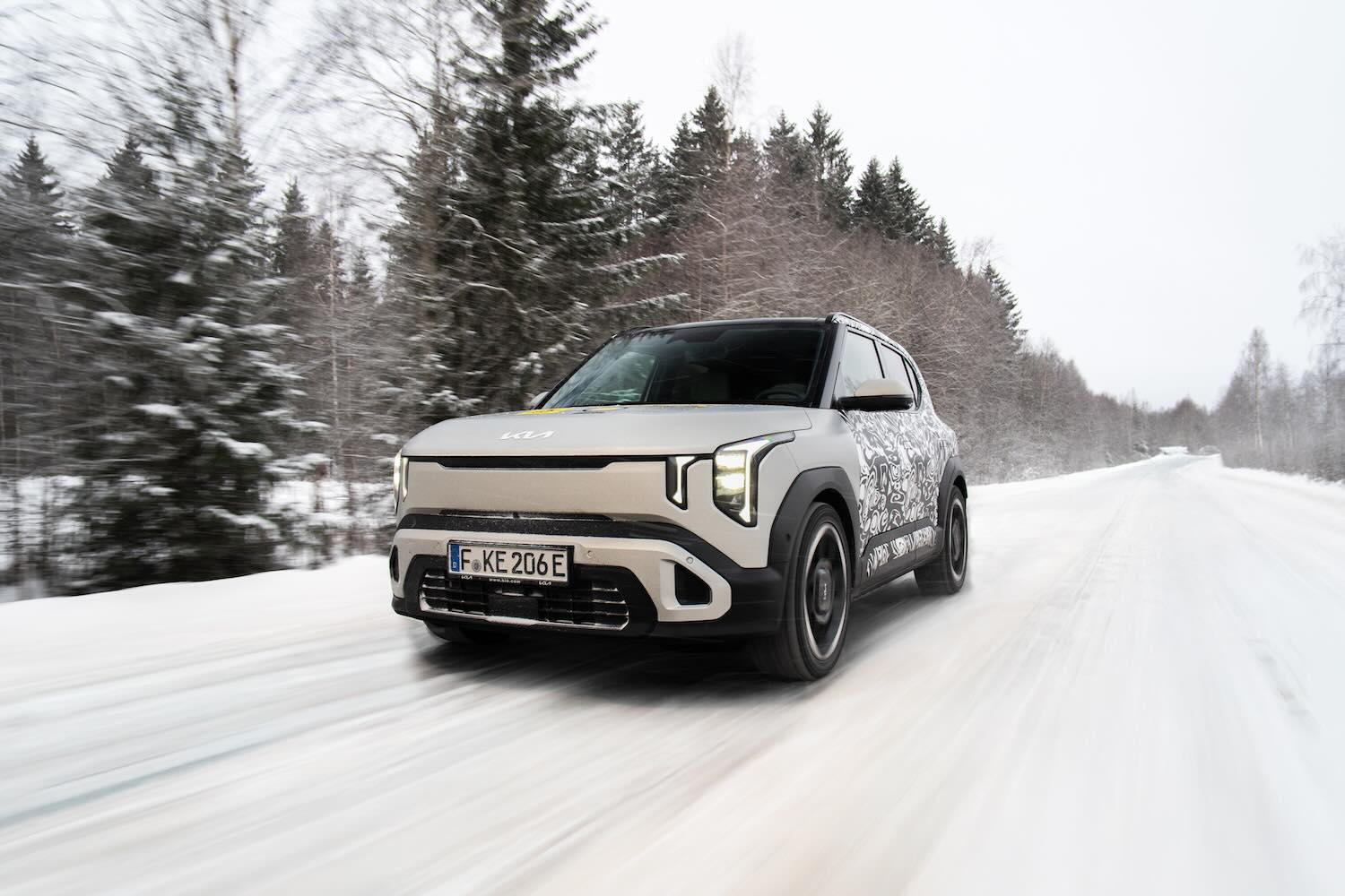 Kia EV2 covers 310km in winter trial