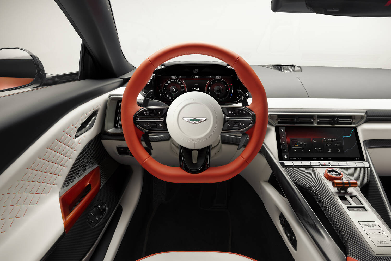 Interior of the Aston Martin Valen