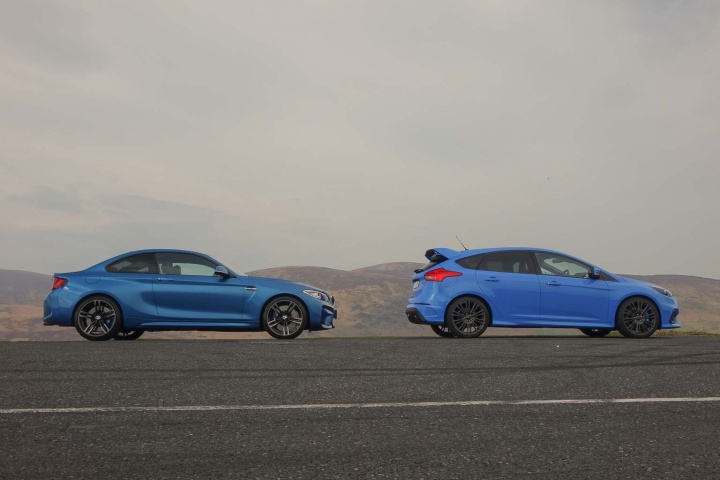 BMW M2 vs. Ford Focus RS comparison