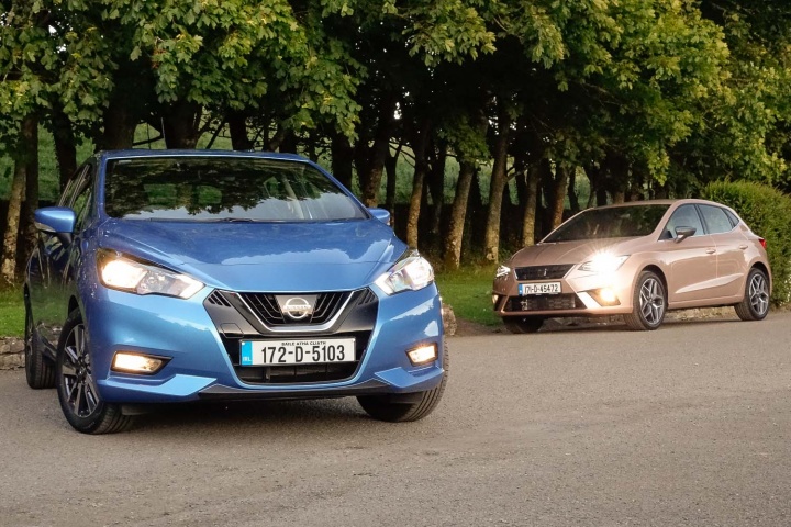 Nissan Micra vs. SEAT Ibiza twin test