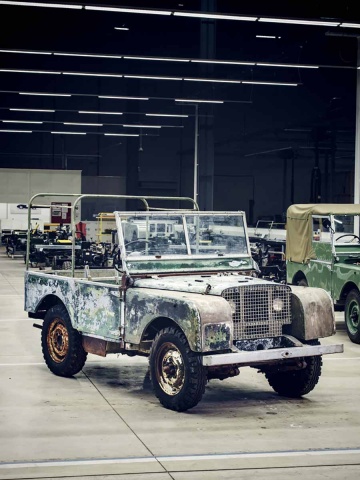 Unique original Land Rover surfaces
