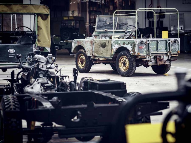 Unique original Land Rover surfaces