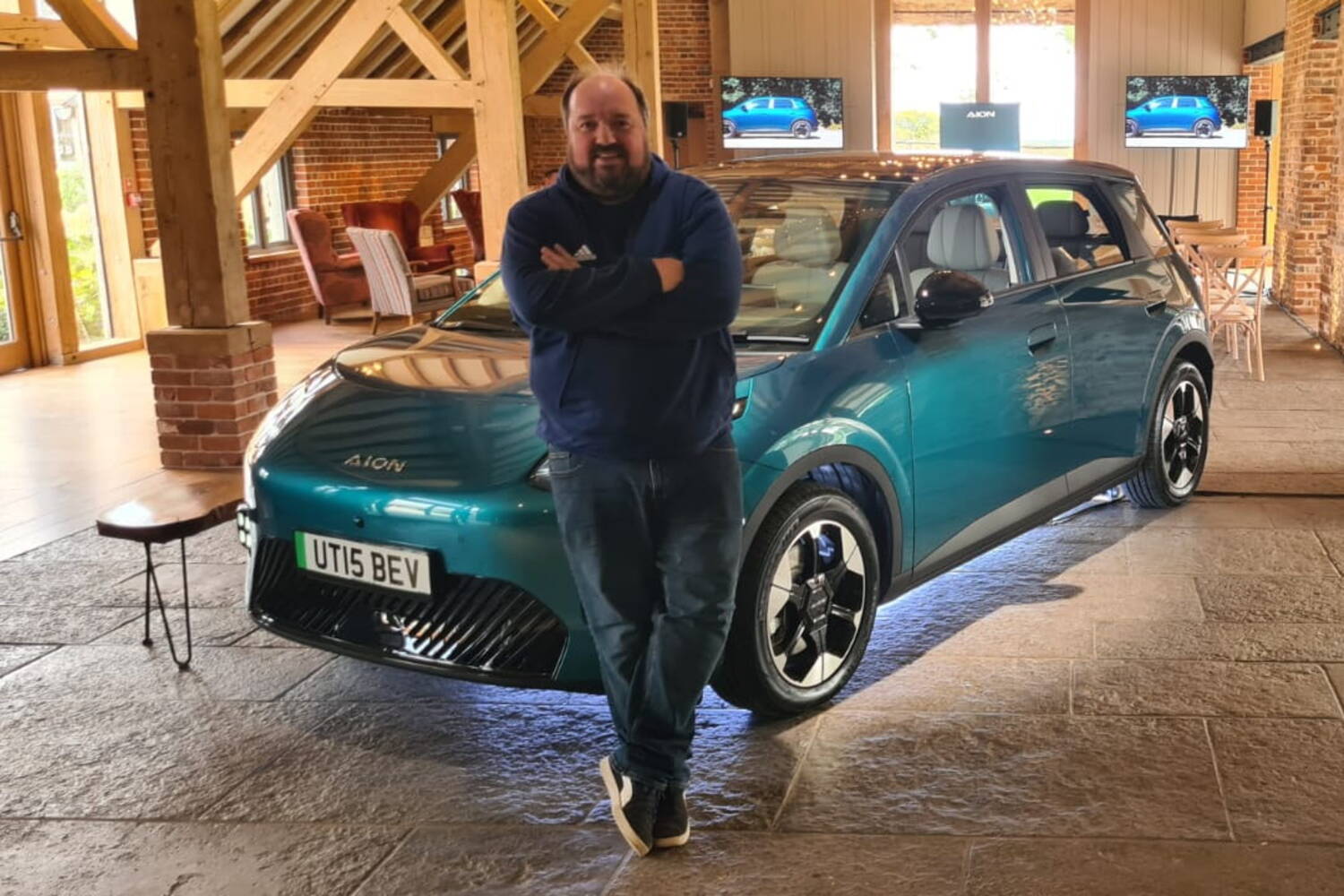 Aion UT (honestly, that's the name of a car) on test in the UK this week