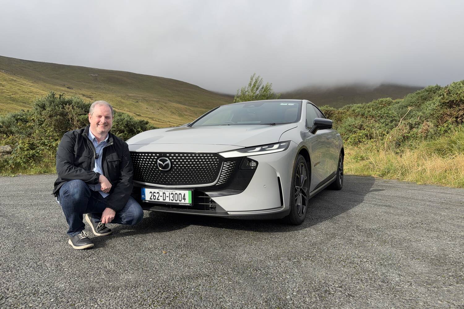 Neil's turn to try out the electric Mazda6e