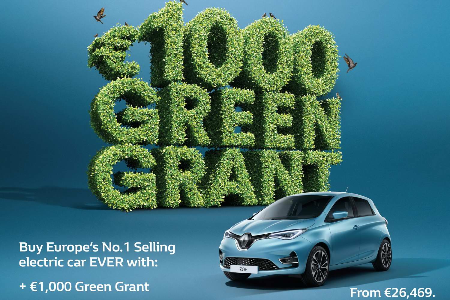 Car News | Get €1,000 off a new electric Renault Zoe | CompleteCar.ie