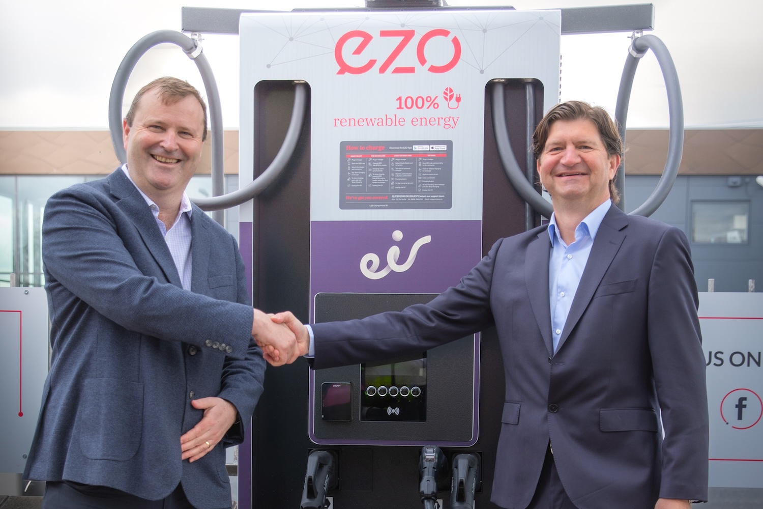 EZO and Eir open first high-speed EV charging hub