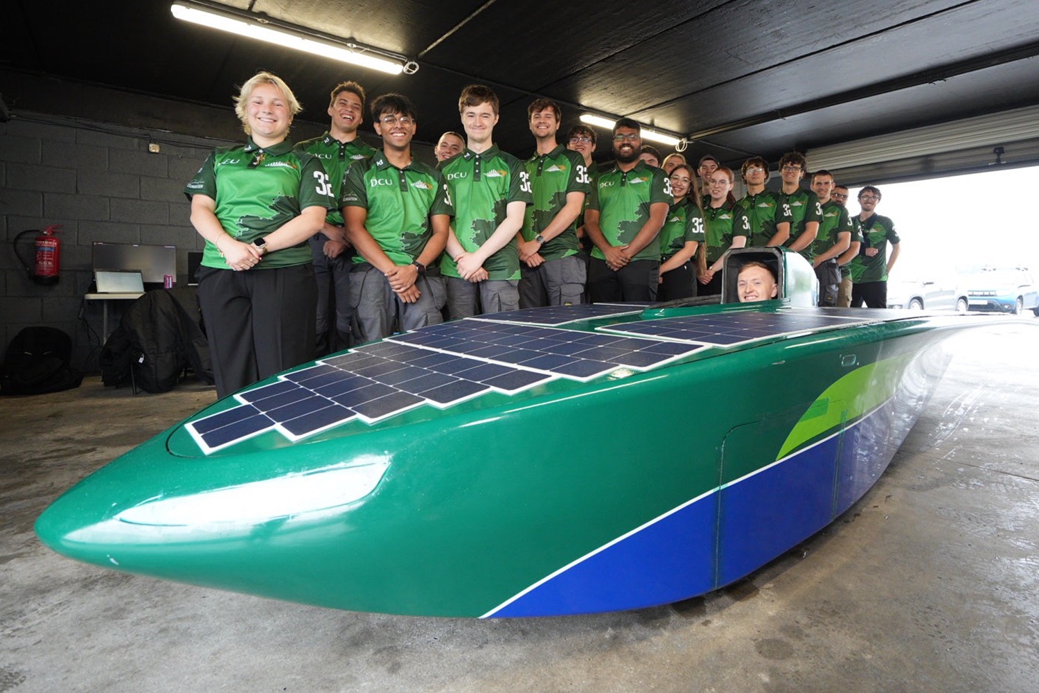 DCU unveils Ireland's first solar-powered racing car