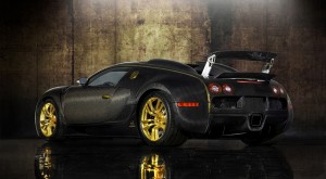 Gold and carbon one-off Bugatti