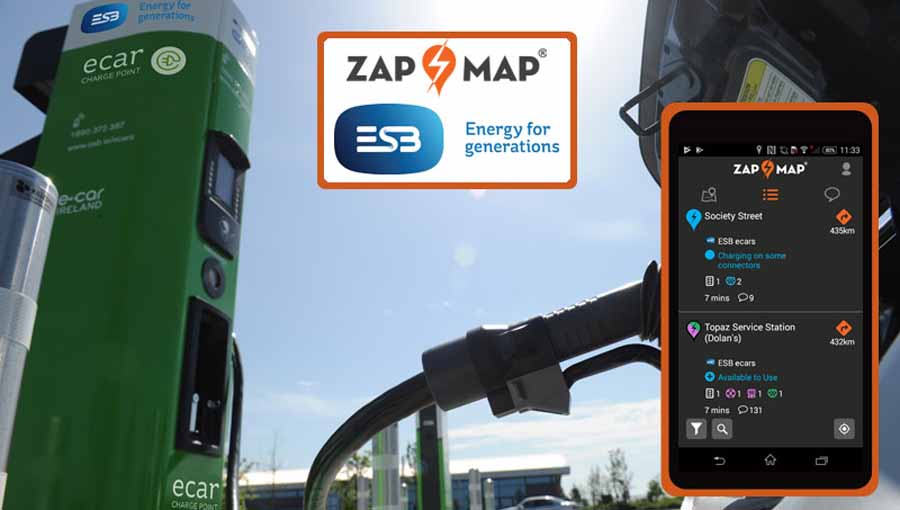 ZapMap launches EV charging point map car and motoring news by