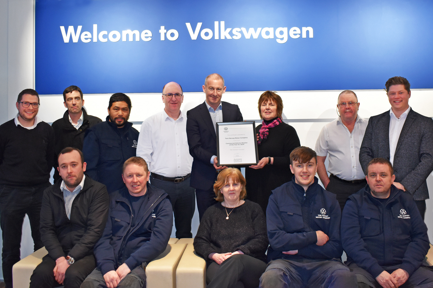 Car Industry News | Tom Harvey Motor Company earns top Volkswagen award | CompleteCar.ie